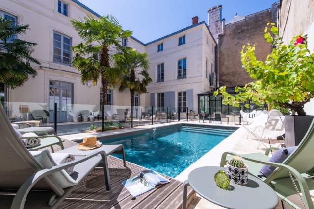 Piscine de La Villa Grand Voile Relais &amp; Châteaux La Rochelle Hôtel de Luxe