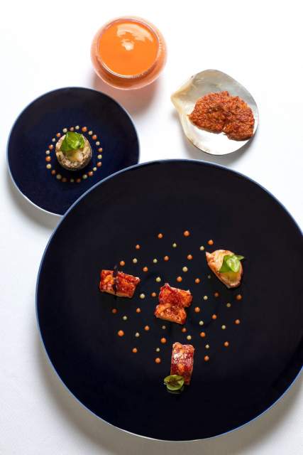 Plat du Restaurant Christopher Coutanceau, Restaurant gastronomique étoilé La Rochelle