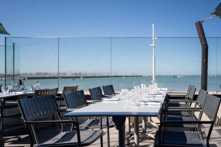 Terrasse de La Yole de Chris Restaurant Bord de Mer La Rochelle, Plage de la Concurrence