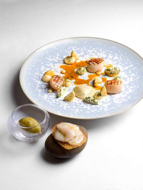 Plat du Restaurant Christopher Coutanceau, Restaurant gastronomique étoilé La Rochelle