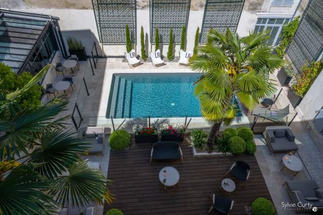 Piscine de La Villa Grand Voile Relais &amp; Châteaux La Rochelle Hôtel de Luxe